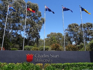 CSU Bathurst gateway 5 flags