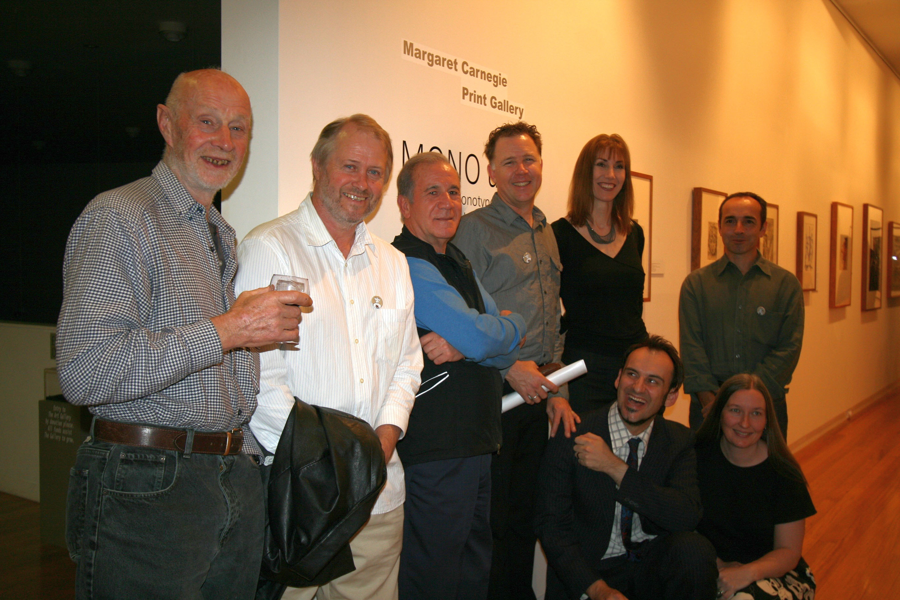 The opening of the MONOuno exhibition at the Wagga Wagga Art Gallery 