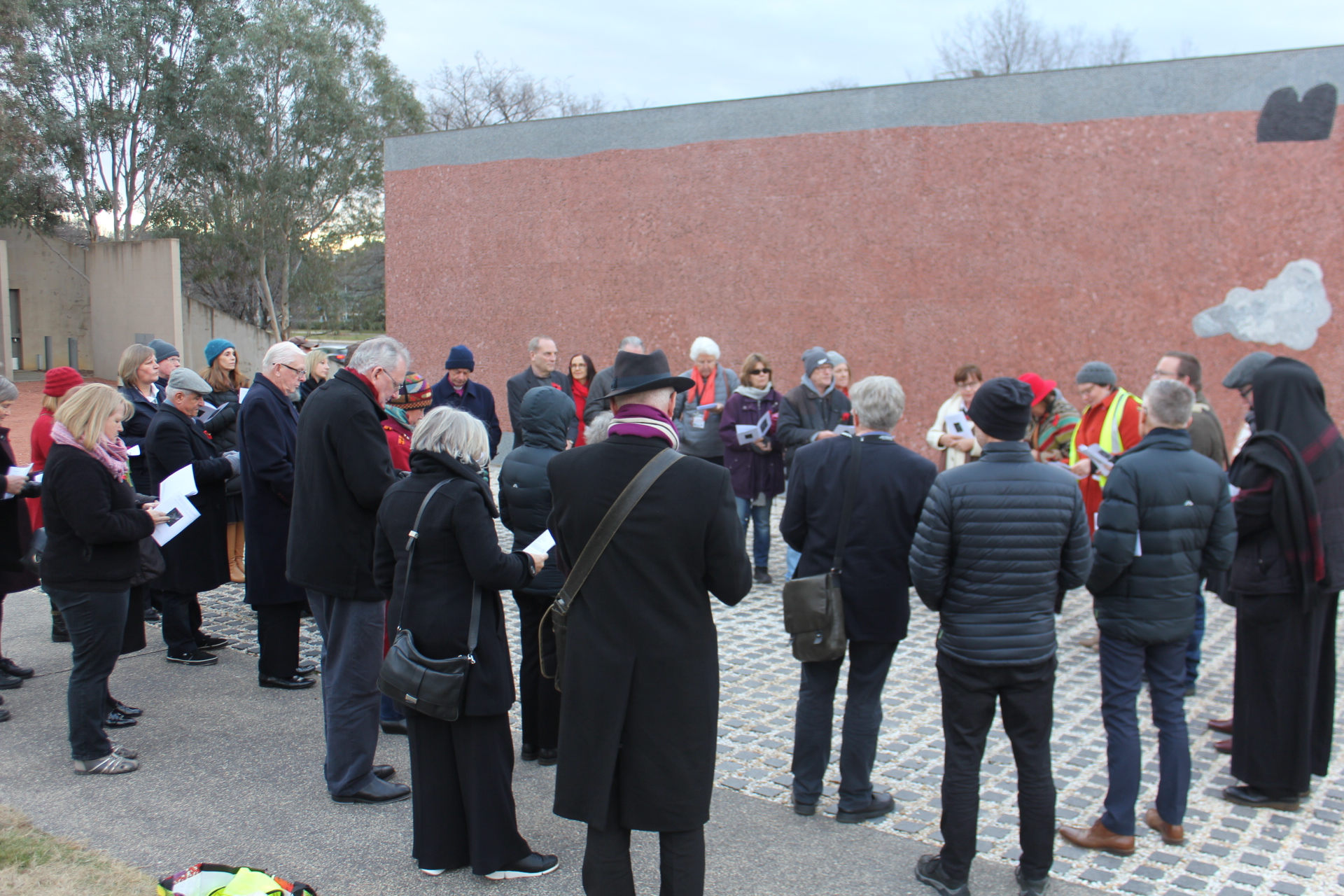 Participants on the walk through paths in the Parliamentary Triangle