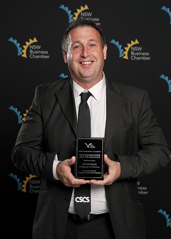 CSCS General Manager with the Outstanding Employer of Choice Award 2019