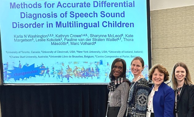 International impact by speech-language ‘Changemaker’ 