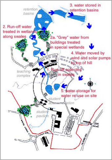 Map of the David Mitchell Wetlands