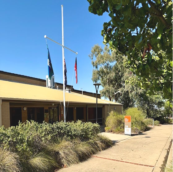 The front of Ngunggilanha, our First Nations Study Centre in Wagga Wagga