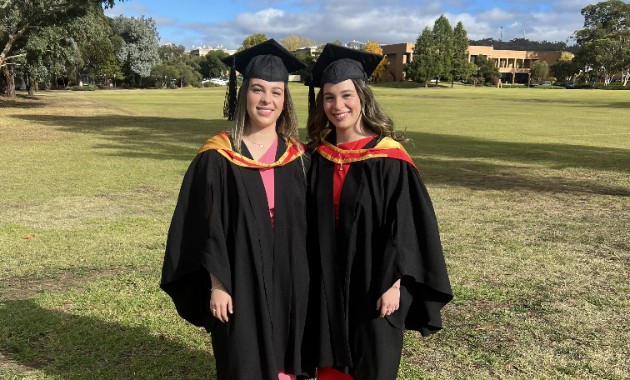 Sibling bond sees Bathurst twins live, study and graduate together