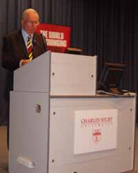 More than 300 people attended CSU's annual Nowik public lecture which was delivered by Hugh MacKay.