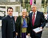 Djirruwang Program Director Wayne Rigby (right) with Director of Mental Health Alcohol and other Drugs NSW, David McGrath and Meg Smith, who chaired the Mental Health awards in Sydney in October