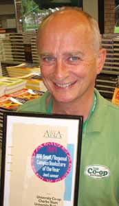 Mr Mark Bancroft, manager of the Bathurst Campus branch of the University Co-operative Bookshop.