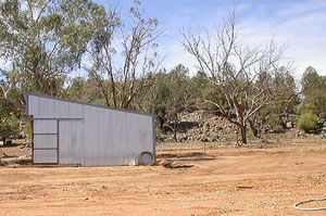 The bare vegetable garden site, ready for planting.