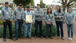 The successful CSU team from the Australian Universities Crops Competition.