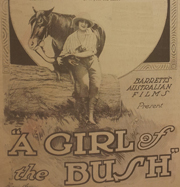 'Girl of the Bush' publicity poster courtesy of the National Film and Sound Archive.