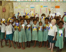 A Vanuatu classroom scene from a previous CSU student practicum placement