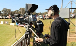  TV production students take to the field