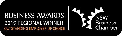 NSW Business Chamber Awards 2019 Regional Winner Outstanding Employer of Choice