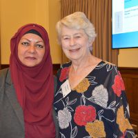 Mahjabeen Ahmad & Rev Professor Elizabeth MacKinlay. Photograph by Sarah Stitt