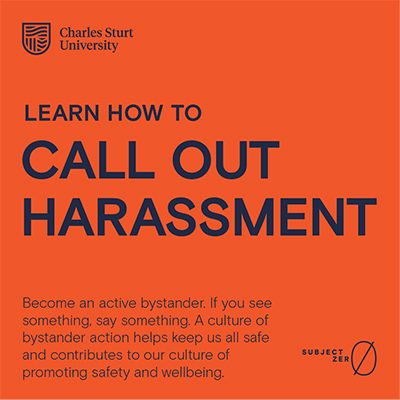Learn how to call out harassment 