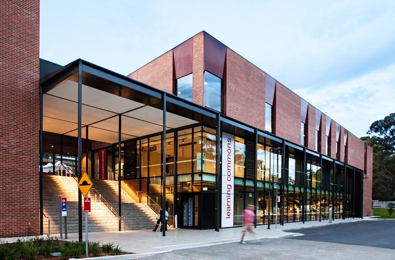 Port Macquarie Learning Commons at dusk