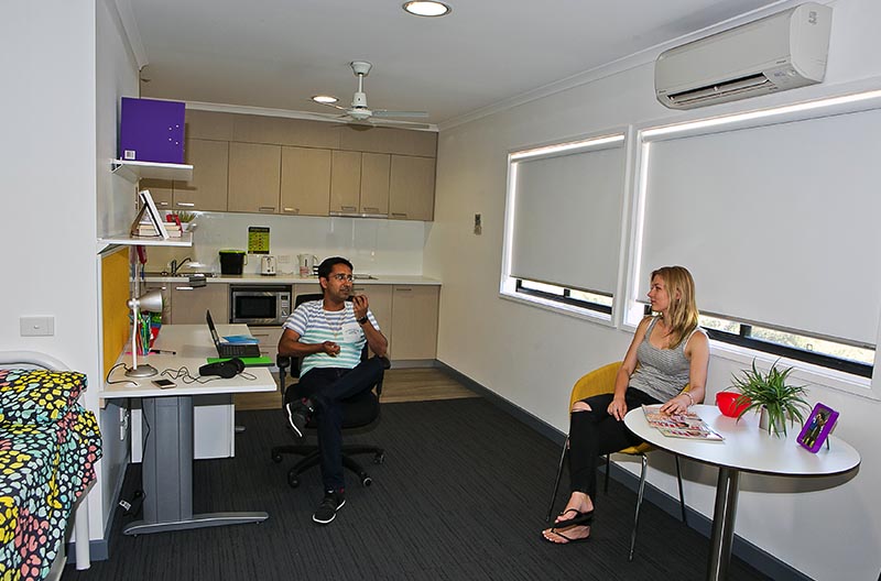 View of a room showing study, lounge and kitchen areas