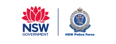 NSW government logo and NSW Police force logo