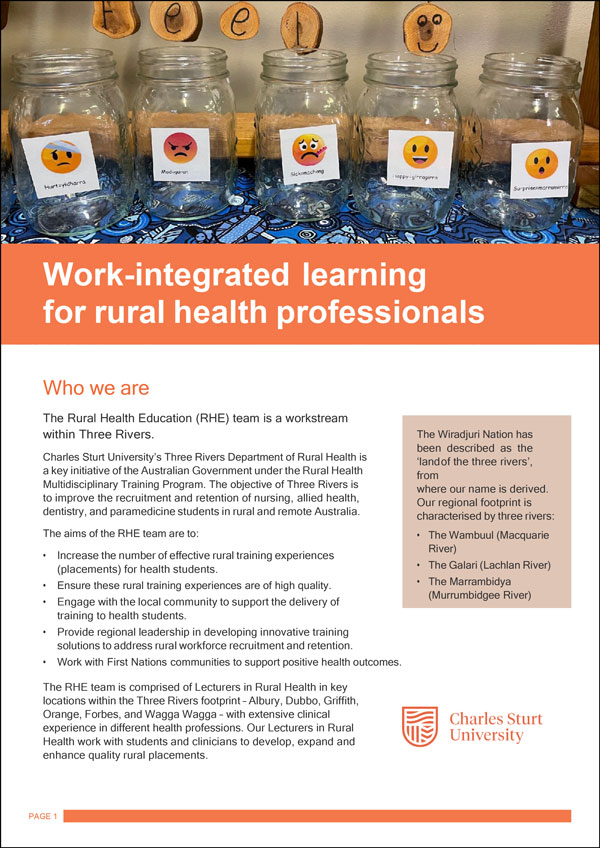 Download the 2022 Rural Health Education Report