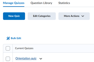 Quiz now appears in your quiz list