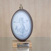 Hand carved emu eggs, created by First Nations artist Alf Beale, on display at Wammarra.