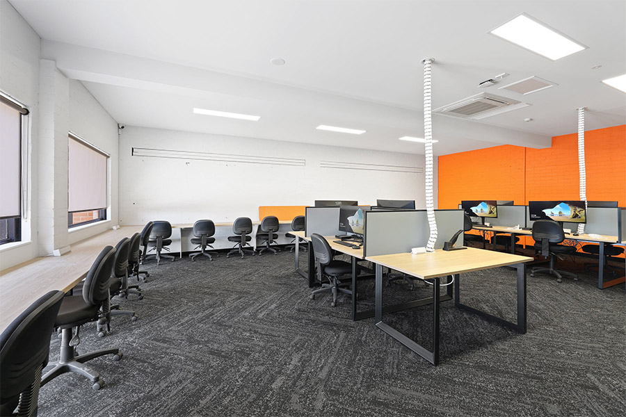 Country University Centre facilities open plan computer rooms