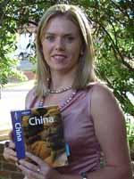 CSU student Leah Moulden from Bathurst is one of seven students to leave for China in late February 2006. 
