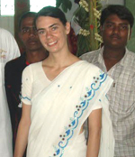 Kirsty Hommel and friends in Tamil Nadu