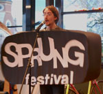 The Sprung Festival launch at the Bathurst Memorial Entertainment Centre on 6.10.09.