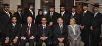 Abu Dhabi police graduates with CSU Chancellor Mr Lawrie Willett, AO, (front row 2nd left).