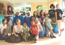 CSU students with children and Sisters from St Christopher&rsquo;s in Fiji in 2010