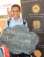 Maihali Scott from Wauchope Public School was at Deadly Days. 