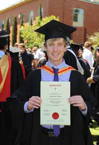 CSU graduate Mr Josh Wyper.