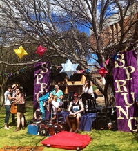 A scene from the 2012 SPRUNG Festival at CSU in Bathurst