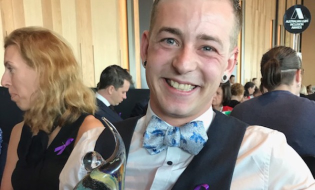 Charles Sturt University congratulates Nicholas Steepe on 2019 Out Role Model award