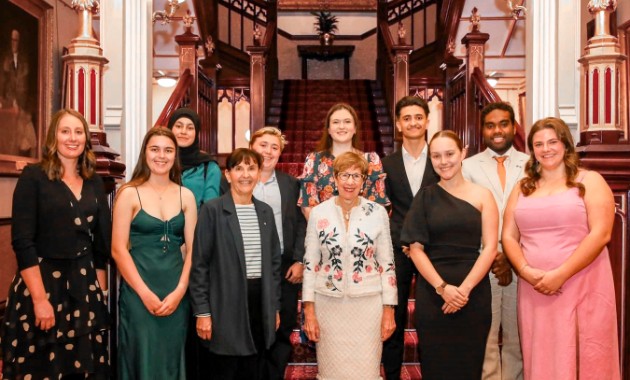 Students reap benefits of rare invitation to Government House science lecture