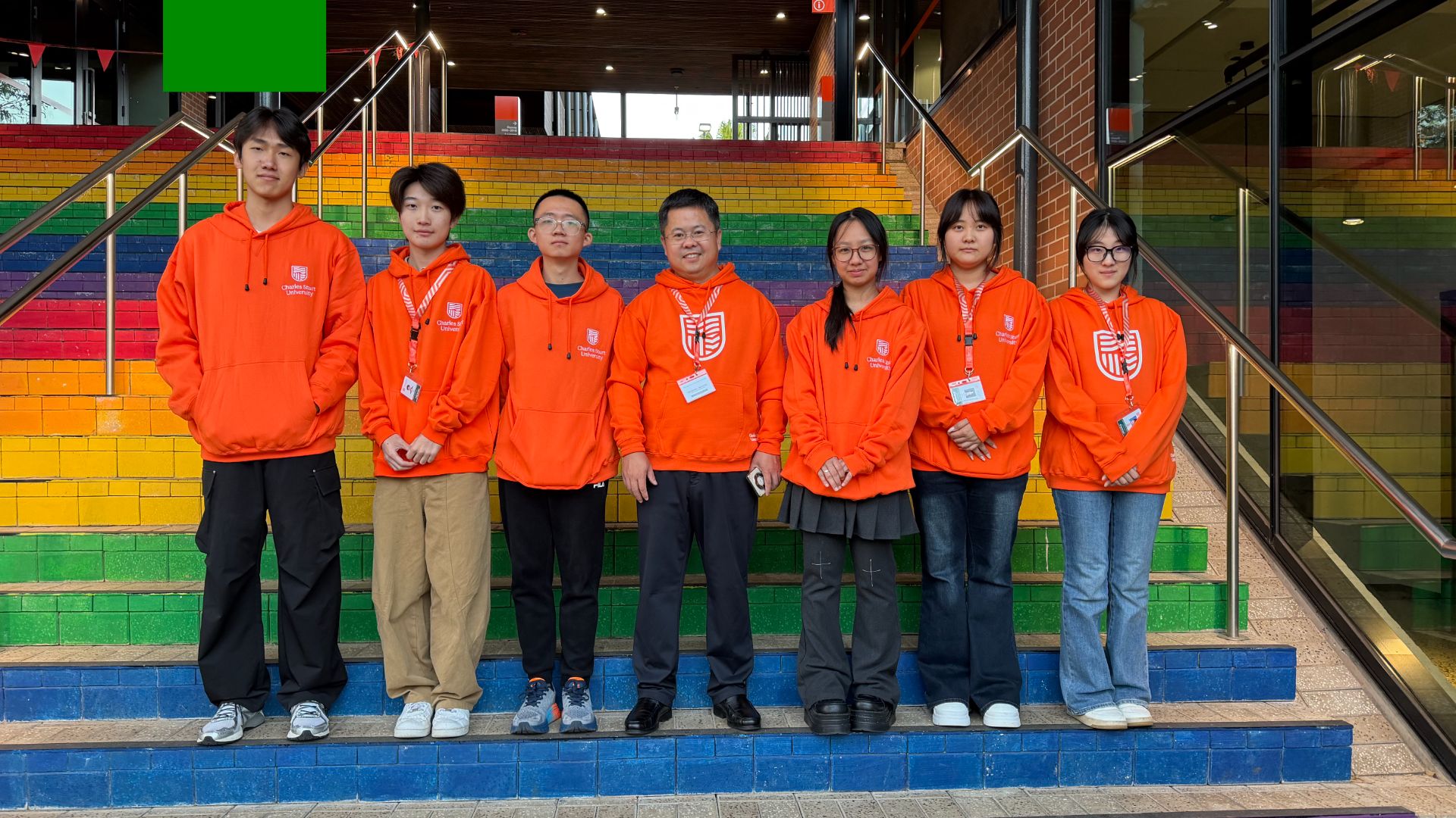 Mostly business plus some pleasure for visiting Chinese students 