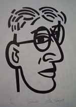 Australian artist Euan Heng's 1997 work entitled Glasses.