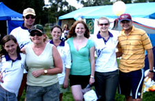 Staff and students prepare for Relay for Life at Endeavour Oval, Orange.