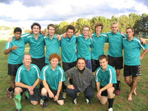 The CSU Rangers with coach Scott Andrew and captain Ewan Fraser
