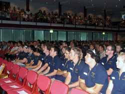 Orientation student leaders gather at an official welcome at the start of Orientation 2008 at CSU last week. 