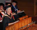 Associate Professor Margaret Woodward, Head of the CSU School of Visual and Performing Arts addressed graduates and urged them to take on the challenges that come their way.