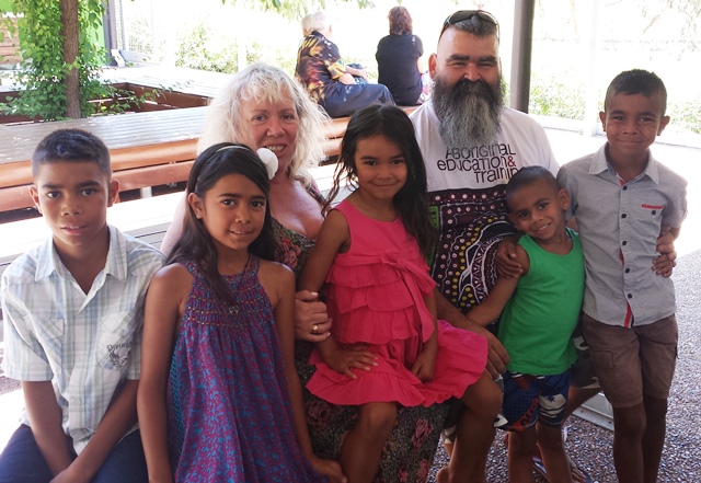 Graduate Mr Harry Lambshead with his wife Joanne, and 5 of their 10 children