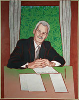 Portrait of Professor Ian Goulter by Andrew Sibley