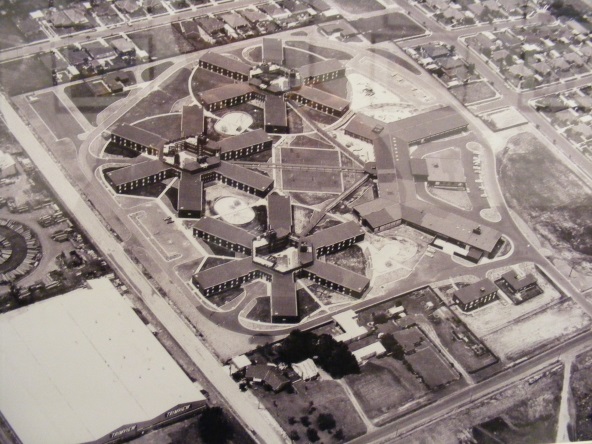 Aerial view of Bonegilla camp