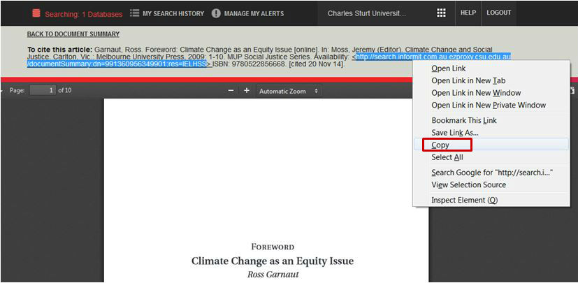 screen sample of the Informit website with the URL highlighted in the article header