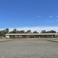 View down the length of the Dressage arena