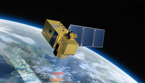 Sentinel-2 satellite in orbit