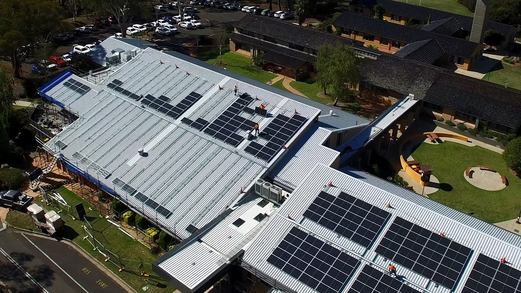 Solar installation on Orange campus