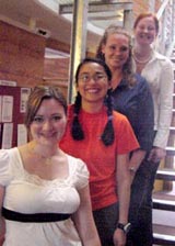 Four primary education students from CSU in Ontario visited the Albury-Wodonga Campus before starting in their schools around Albury in southern NSW.